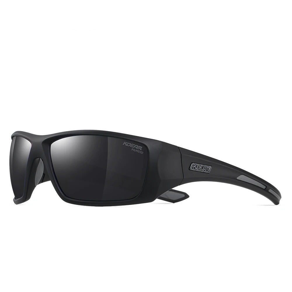 Vanefield polarized sunglasses in black with smoke lenses