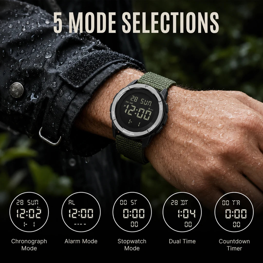 The five modes of the Vanefield Watch 45