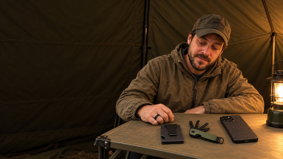 Vanefield everyday carry on a field tent table