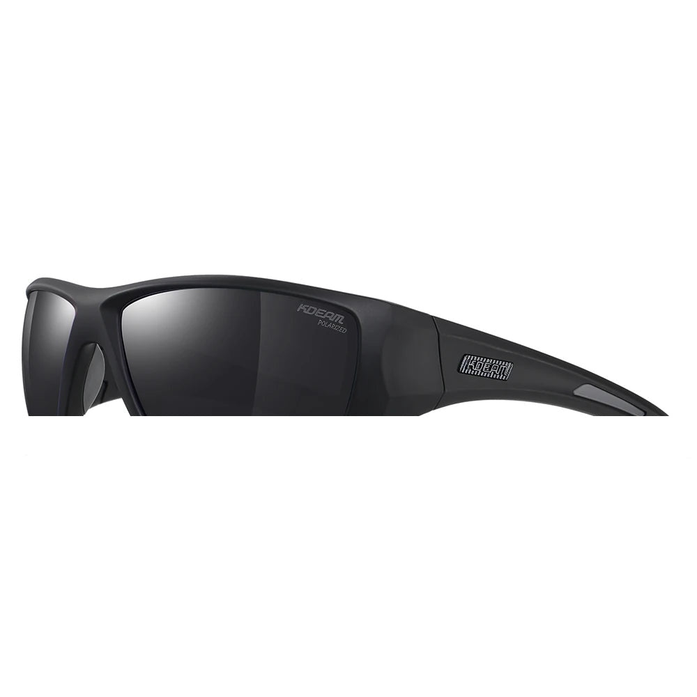 Vanefield polarized sunglasses in black with dark smoke lenses