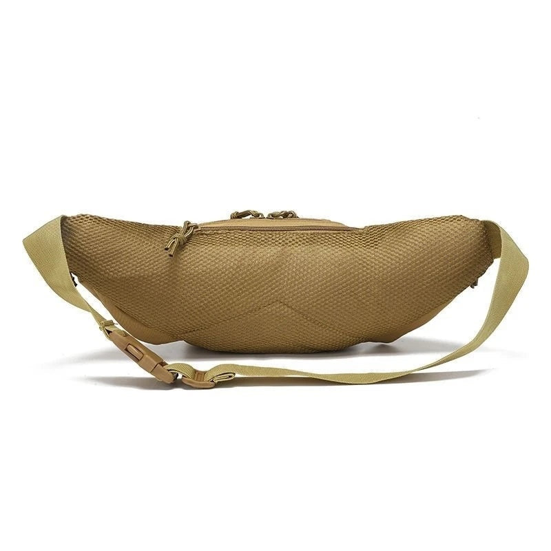 Back panel of the Vanefield waist bag, with the padded mesh