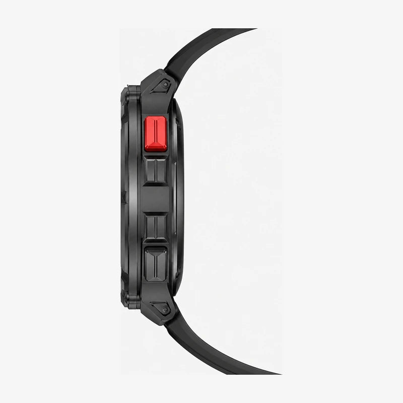Side profile of the Vanefield Titan Pro showing the thickness and the buttons