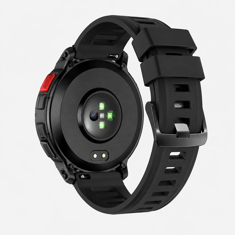 Back of the Vanefield Titan Pro with the optical heart rate sensor