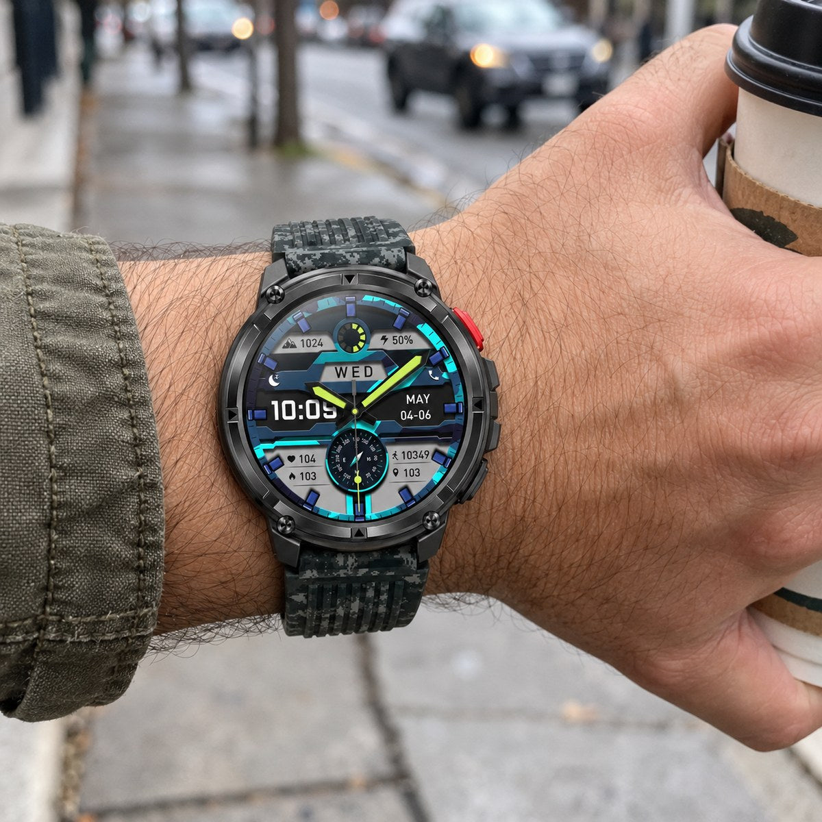 Vanefield Titan Pro Camo on wrist