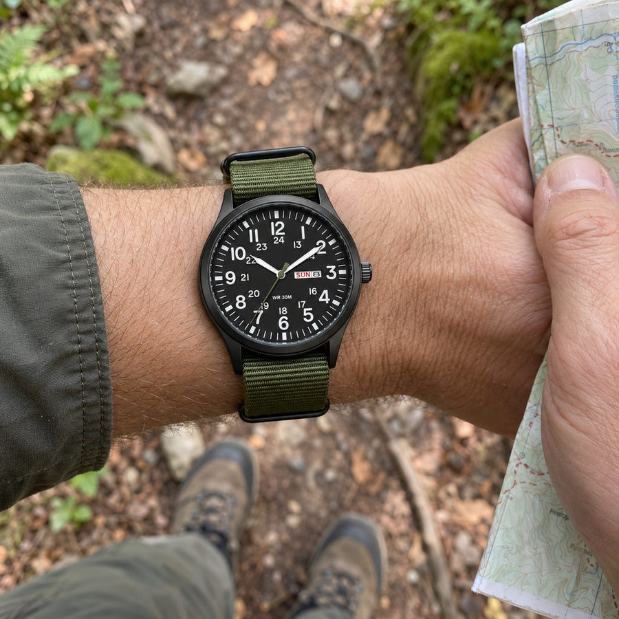 Checking the Watch 4.1 on the trail