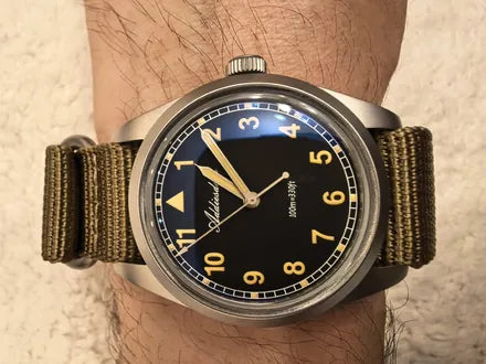 Vanefield Field Watch 38 worn by a customer